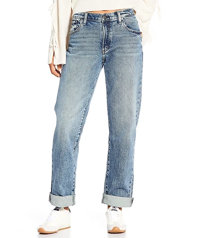 Silver Jeans Co. Slouchy High Rise Relaxed Fit Straight Leg Jeans