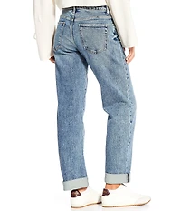 Silver Jeans Co. Slouchy High Rise Relaxed Fit Straight Leg Jeans