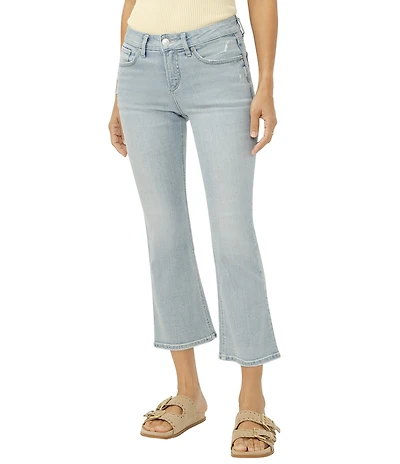 Silver Jeans Co. Suki Kick Flare Cropped Jeans