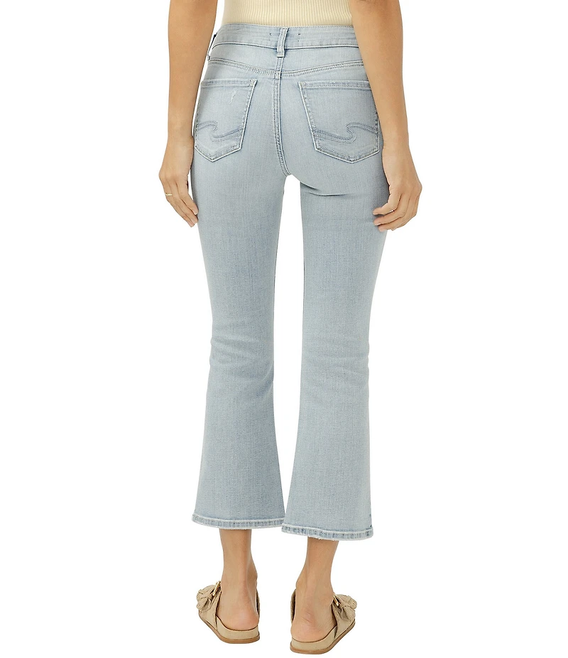 Silver Jeans Co. Suki Kick Flare Cropped Jeans