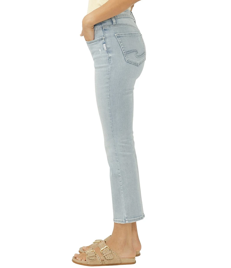 Silver Jeans Co. Suki Kick Flare Cropped Jeans
