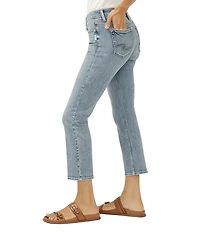 Silver Jeans Co. Suki Mid Rise Cropped Straight Leg Jeans