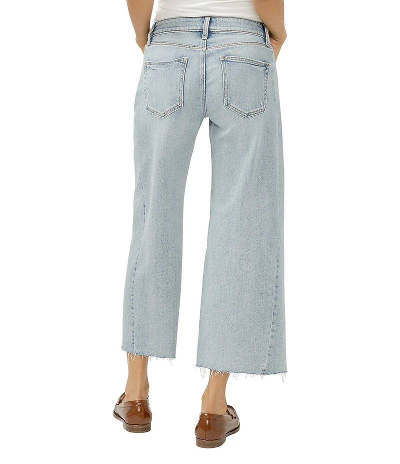 Silver Jeans Co. Suki Mid Rise Cropped Wide Leg Jeans