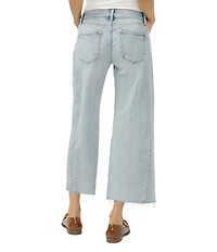 Silver Jeans Co. Suki Mid Rise Cropped Wide Leg Jeans