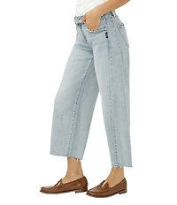 Silver Jeans Co. Suki Mid Rise Cropped Wide Leg Jeans