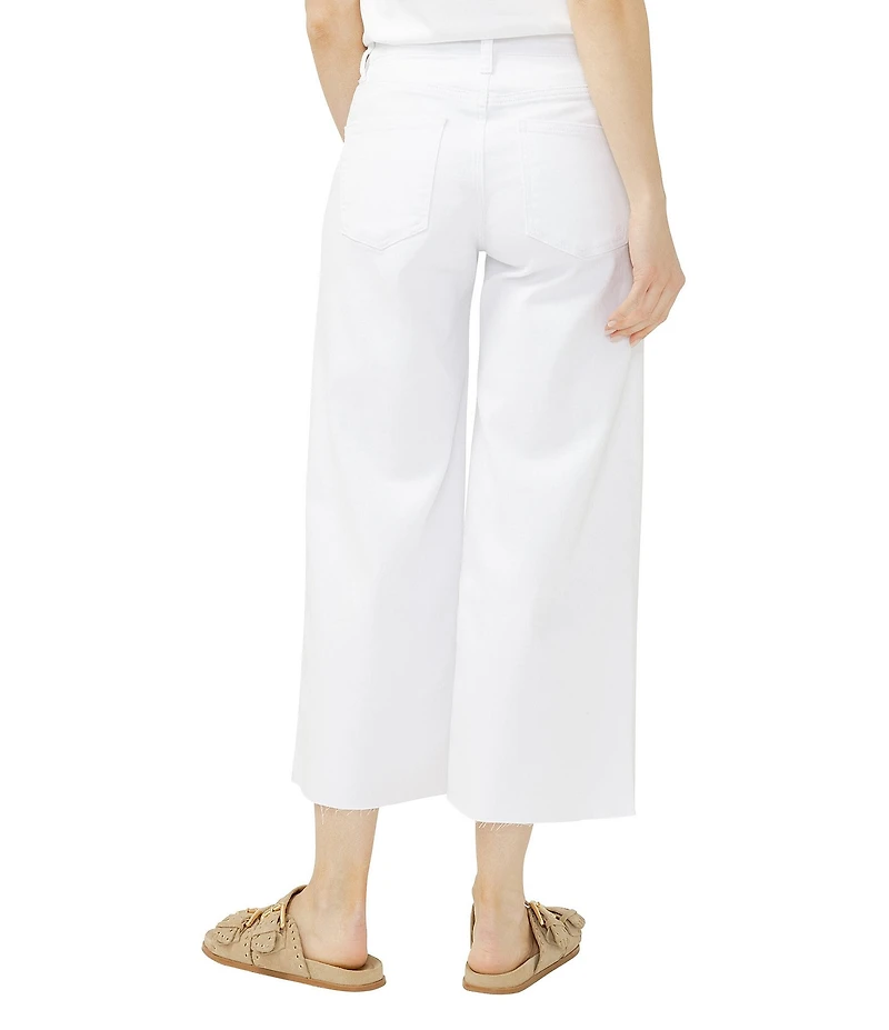 Silver Jeans Co. Suki Mid Rise Cropped Wide Leg Luxe Stretch Jeans