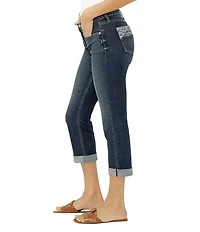 Silver Jeans Co. Suki Mid Rise Curvy Fit Americana Luxe Stretch Capri Jeans