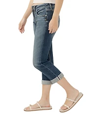 Silver Jeans Co. Suki Mid Rise Curvy Fit Capri Jeans
