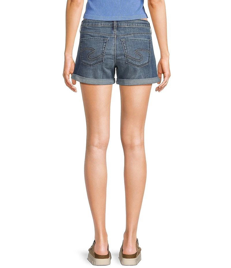 Silver Jeans Co. Suki Mid Rise Curvy-Fit Shorts