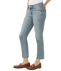 Silver Jeans Co. Suki Mid Rise Curvy Fit Straight Leg Cropped Jeans