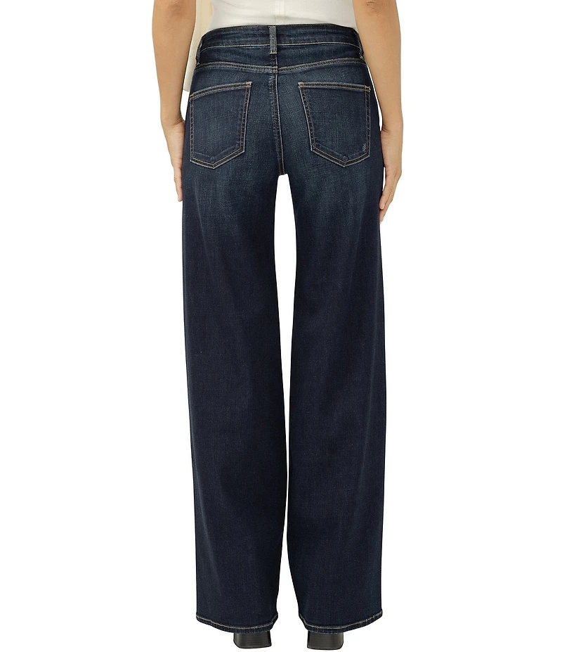 Silver Jeans Co. Suki Mid Rise Curvy Fit Wide Leg Jeans