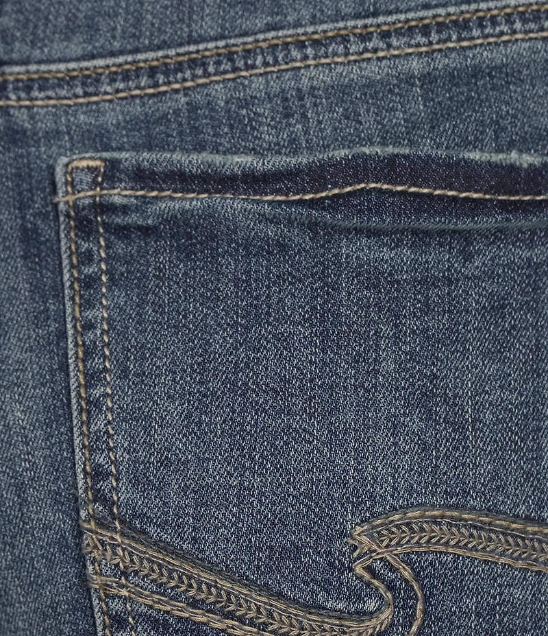 Silver Jeans Co. Suki Mid Rise Frayed Hem Curvy Fit Shorts