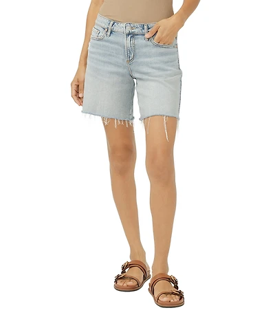 Silver Jeans Co. Suki Mid Rise Long Shorts