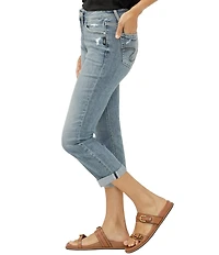 Silver Jeans Co. Suki Mid Rise Luxe Stretch 23.5#double; Inseam Capri Jeans