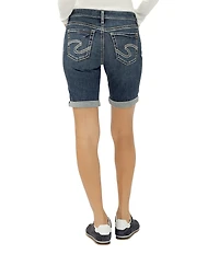 Silver Jeans Co. Suki Mid Rise Luxe Stretch Bermuda Shorts