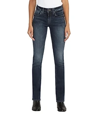 Silver Jeans Co. Suki Mid Rise Recycled Polyester Slim Bootcut Jeans