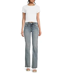 Silver Jeans Co. Suki Mid Rise Power Stretch Slim Bootcut Jeans