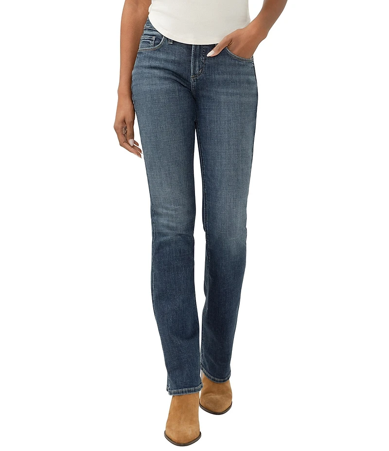 Silver Jeans Co. Suki Mid Rise Slim Fit Bootcut Curvy Jeans