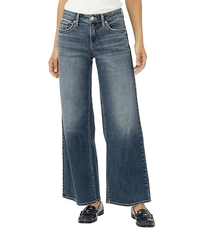 Silver Jeans Co. Suki Wide Leg Curvy Fit Jeans