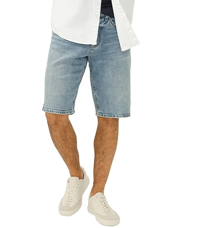 Silver Jeans Co. Zac Relaxed Fit 12#double; Inseam Shorts