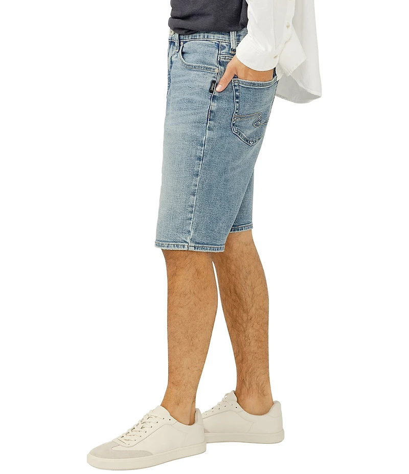 Silver Jeans Co. Zac Relaxed Fit 12#double; Inseam Shorts
