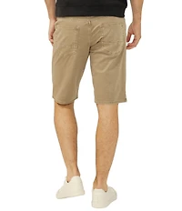 Silver Jeans Co. Zac Relaxed Fit Essential Twill 12#double; Inseam Shorts