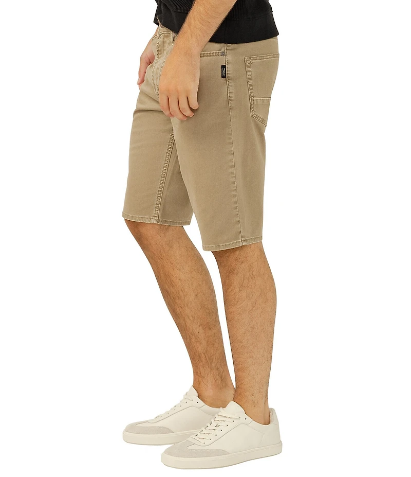Silver Jeans Co. Zac Relaxed Fit Essential Twill 12#double; Inseam Shorts