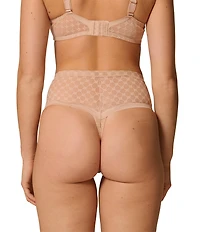 Simone Perele Plume Geo Lace Low Control High-Waisted Shaper Thong