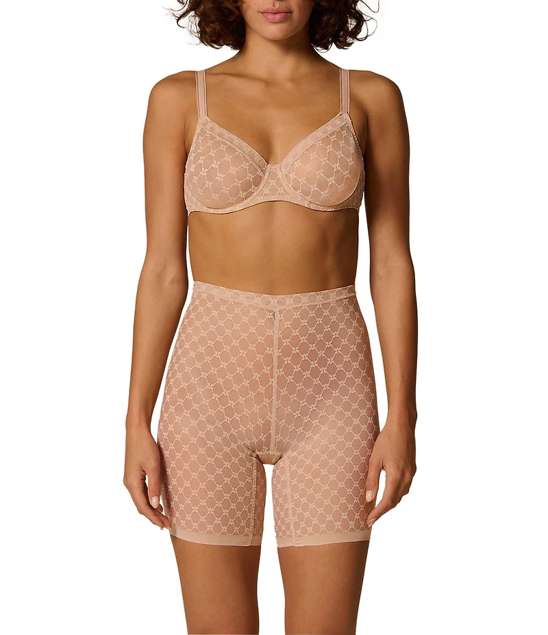 Simone Perele Plume Geo Lace Low Control Shaper Short