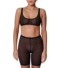Simone Perele Plume Geo Lace Wire Free Scoop Neck Bralette