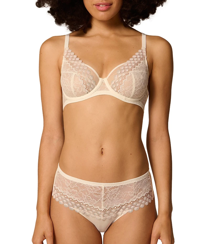 Simone Perele Radieuse Underwire Balconette Lace Plunge Bra