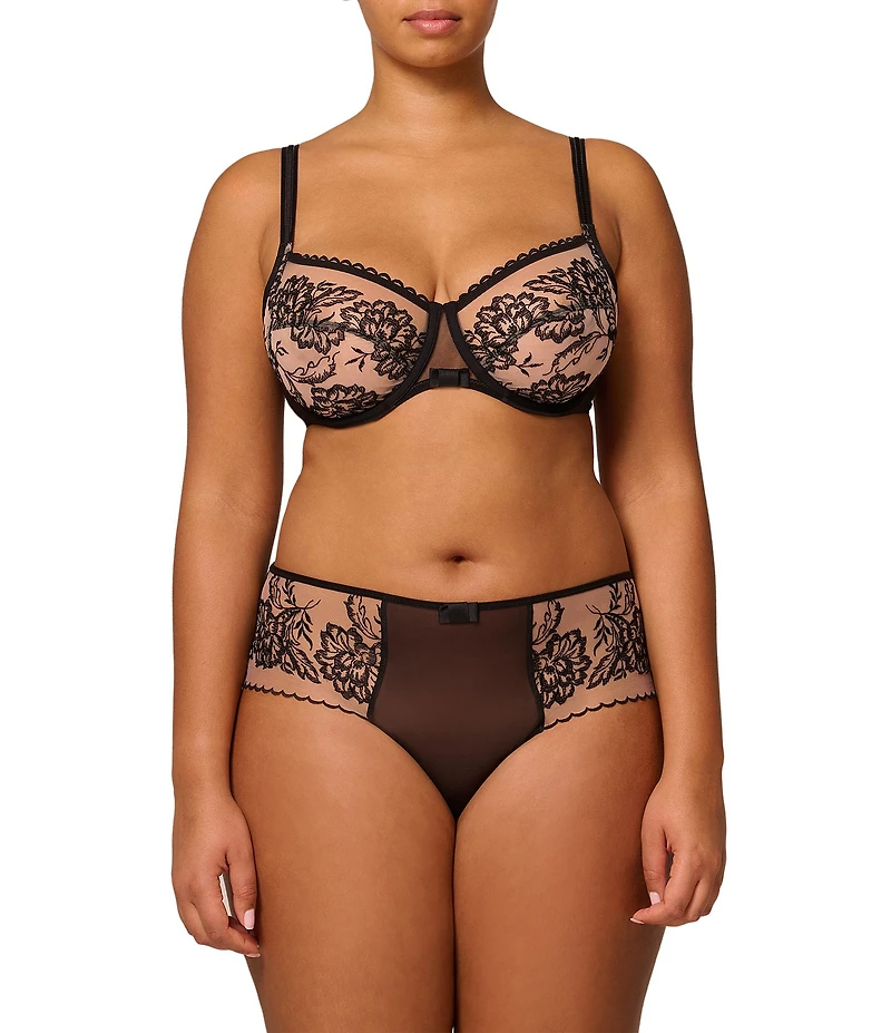 Simone Perele Romance Embroidered Full-Busted Underwire Cut & Sewn Bra