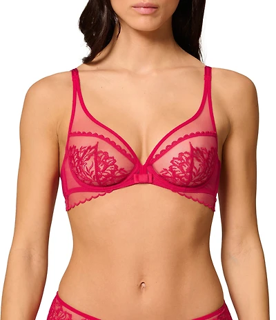 Simone Perele Romance Sheer Plunge Underwire Bra