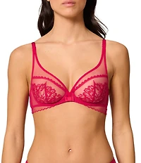Simone Perele Romance Sheer Plunge Underwire Bra