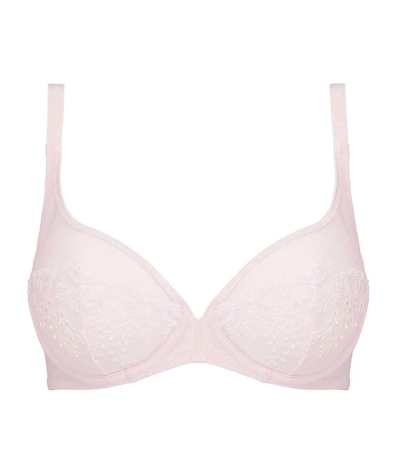 Simone Perele Unlined Sheer Embroidered Plunge Bra