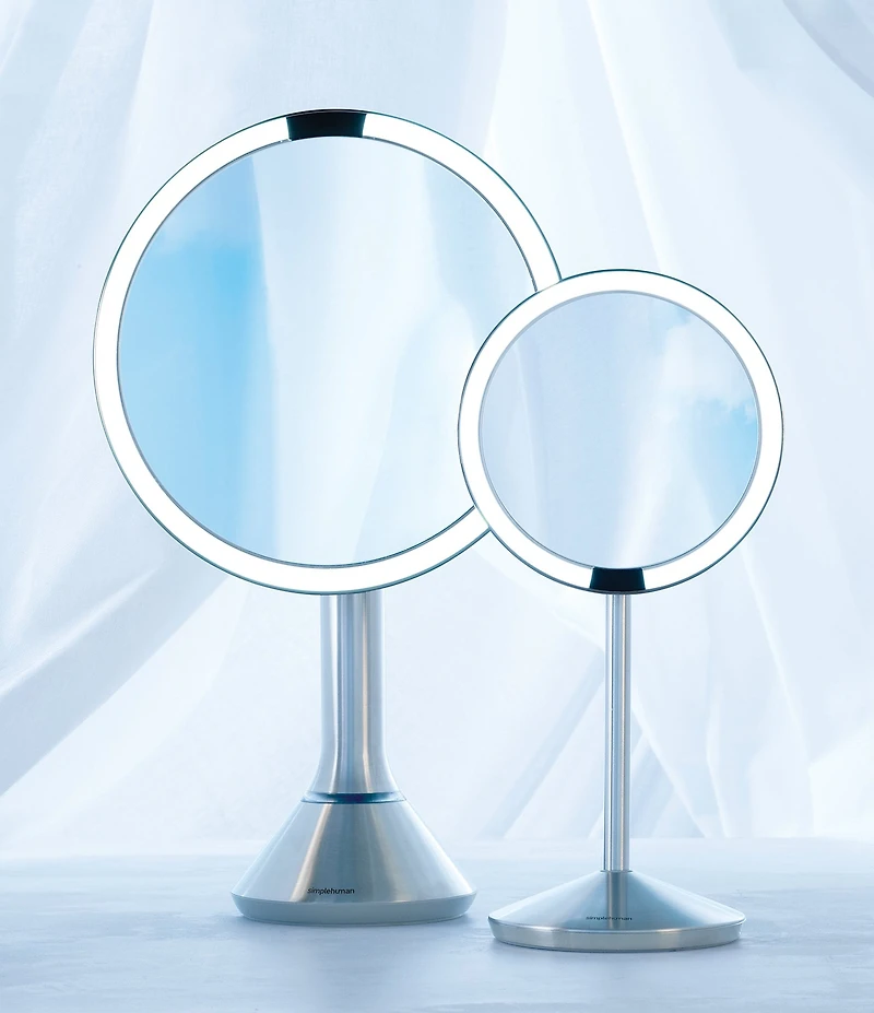 simplehuman 5#double; Mini 10x Magnification Sensor Lighted Mirror
