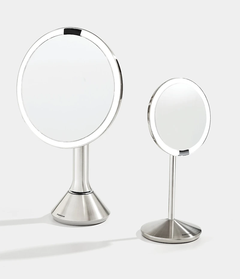 simplehuman 5#double; Mini 10x Magnification Sensor Lighted Mirror
