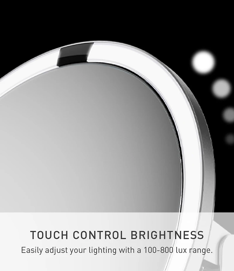 simplehuman Sensor Trio Magnification Brushed Steel Mirror
