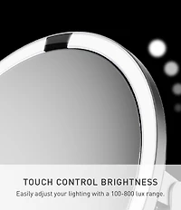 simplehuman Sensor Trio Magnification Brushed Steel Mirror