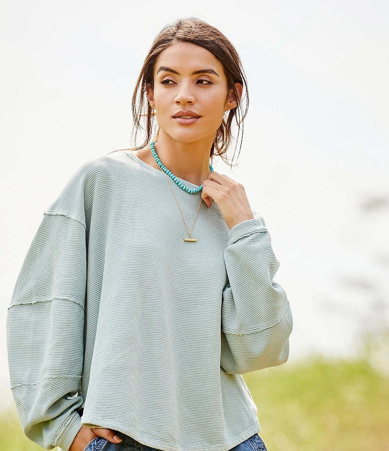 Simplicity Horizontal Polished Metal Bar Drop Long Pendant Necklace