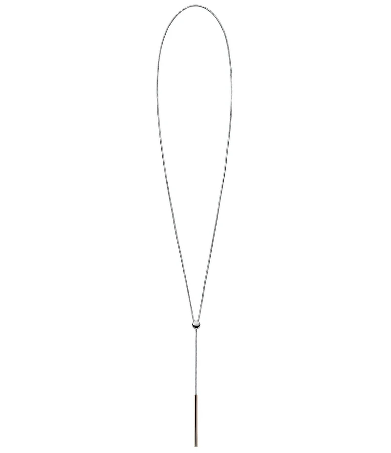 Skagen Amalie Two Tone Lariat Sculptural Y-Necklace