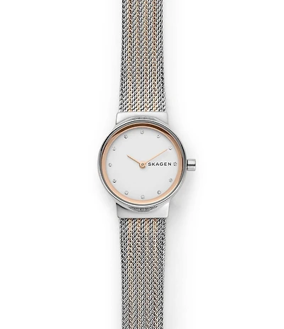 Skagen Freja Lille Two-Tone Steel Mesh Bracelet Watch