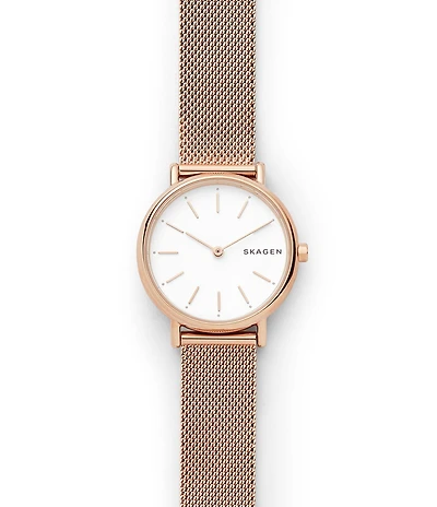 Skagen Women's Signature Slim Steel-Mesh Quartz Analog Watch