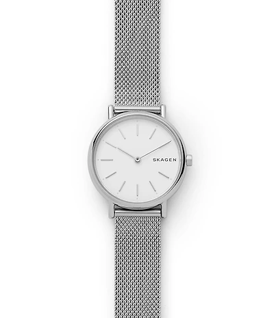Skagen Women's Signature Slim Steel-Mesh Quartz Analog Watch