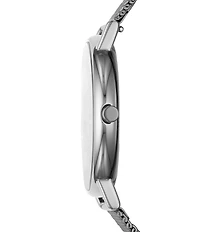 Skagen Signature Three-Hand Gray Steel-Mesh Watch