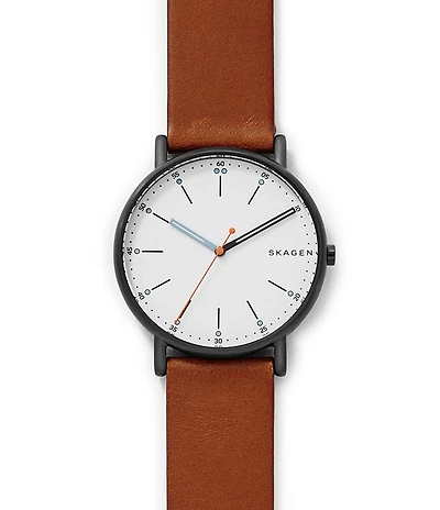 Skagen Signature Men's Medium Brown Leather Watch