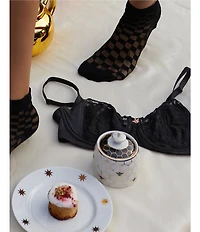 Skarlett Blue Bonbon Full Coverage Gingham Lace Bra