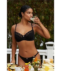 Skarlett Blue BonBon String Gingham Lace Bikini