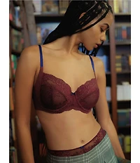 Skarlett Blue Captivate Full Coverage Unlined Convertible Lace Bra