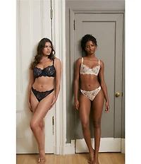Skarlett Blue Entice Eyelash Lace Unlined Balconette Bra
